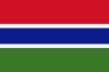 Gambie drapeau grand