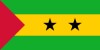 Sao Tomé-et-Principe drapeau grand